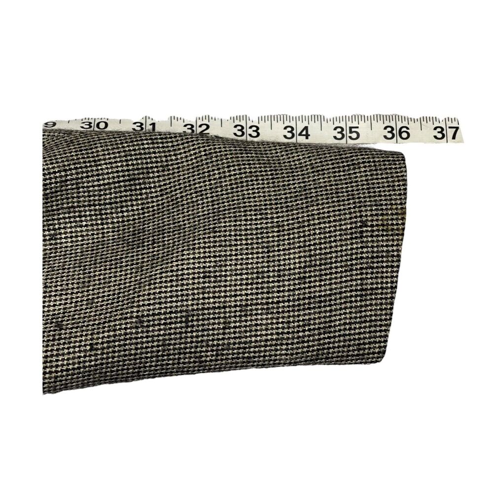 Alan Flusser Blazer Jacket Mens 48R Gray Houndstooth Lambswool Lined Notch Lapel - Picture 10 of 10